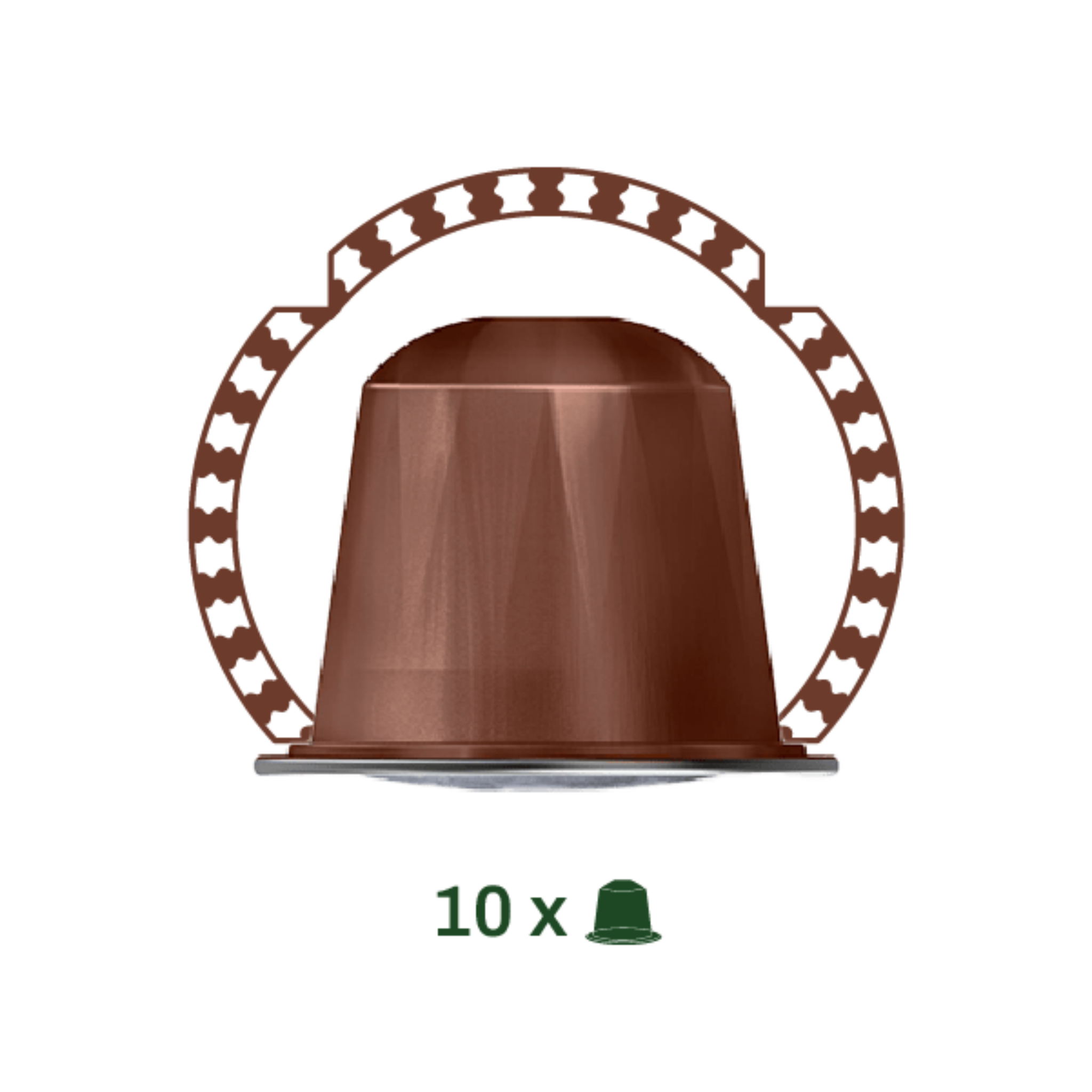 73 by Al Ameed Hazelnut Espresso Capsules, rich nutty flavor for Espresso machines