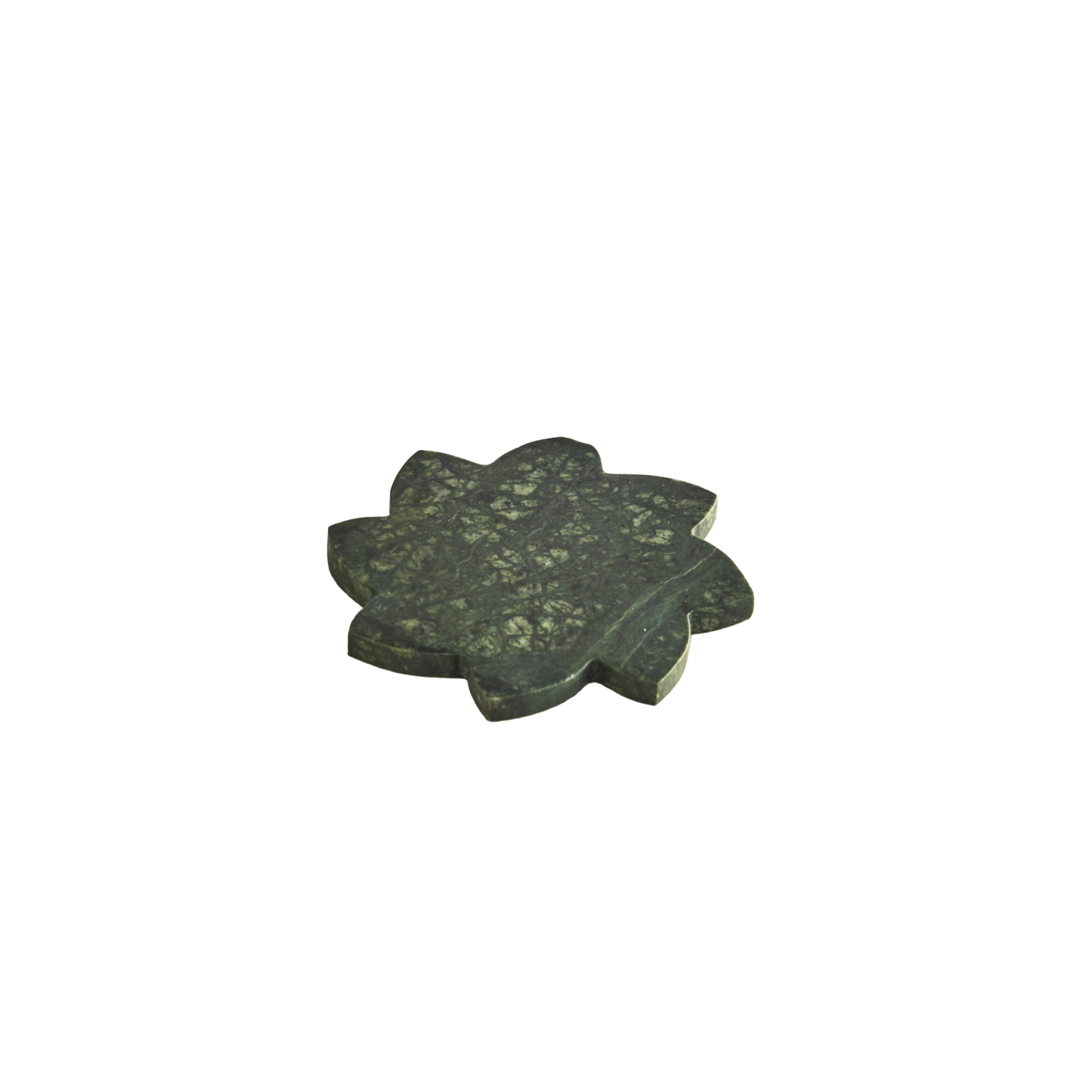 73 by Al Ameed Zenith Marble Coaster, Yasmina flower shape, handcrafted with local artisans