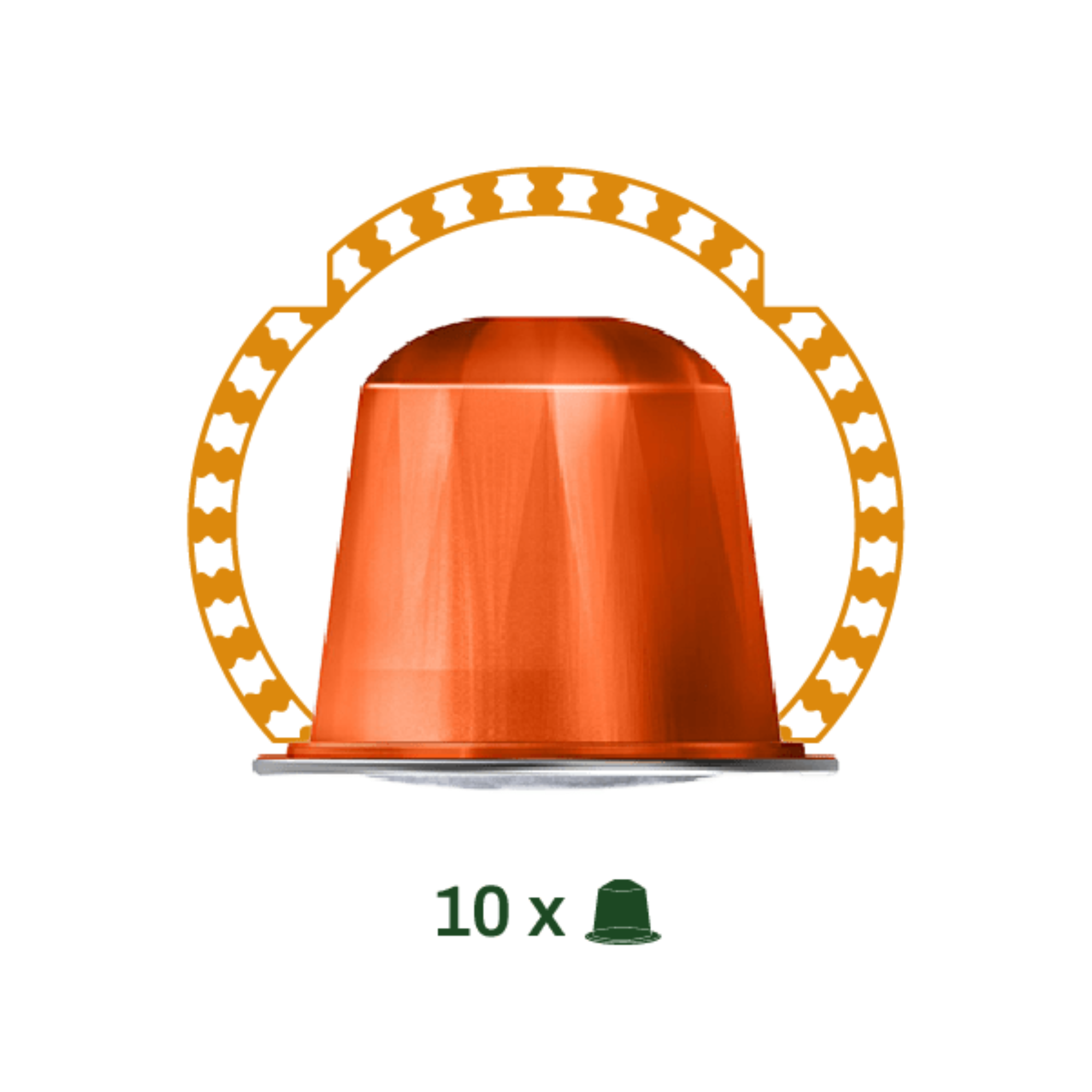 73 by Al Ameed Caramel Espresso Capsules, rich flavor for Nespresso machines